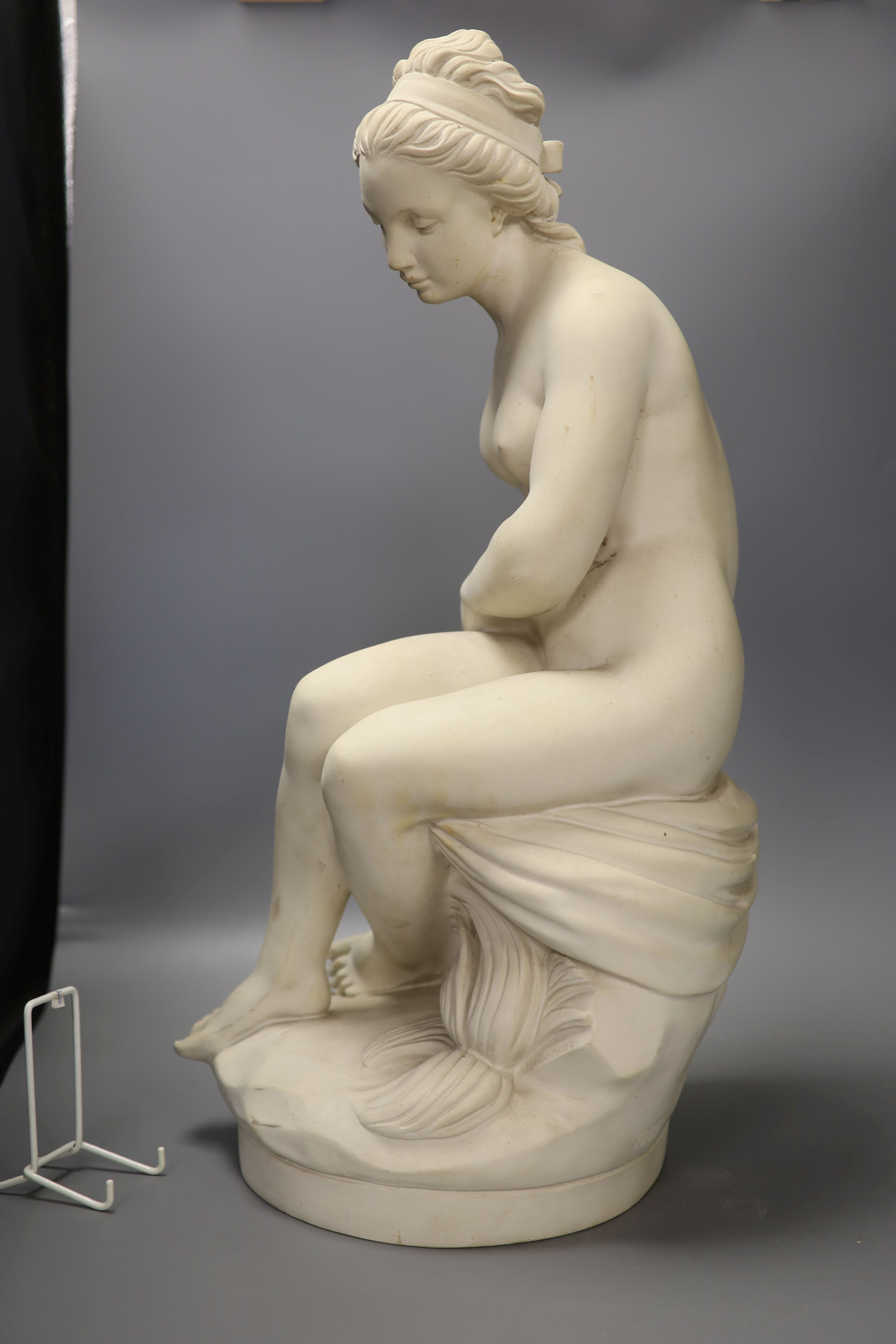 A composition classical figure of a nude, signed Dal Torrione, height 61cm